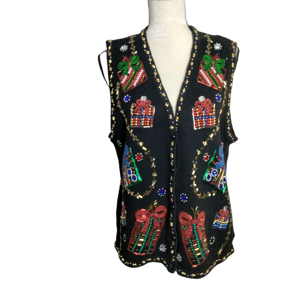 Vintage Holiday Sweater Vest